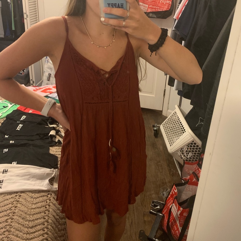 AE maroon/red sundress